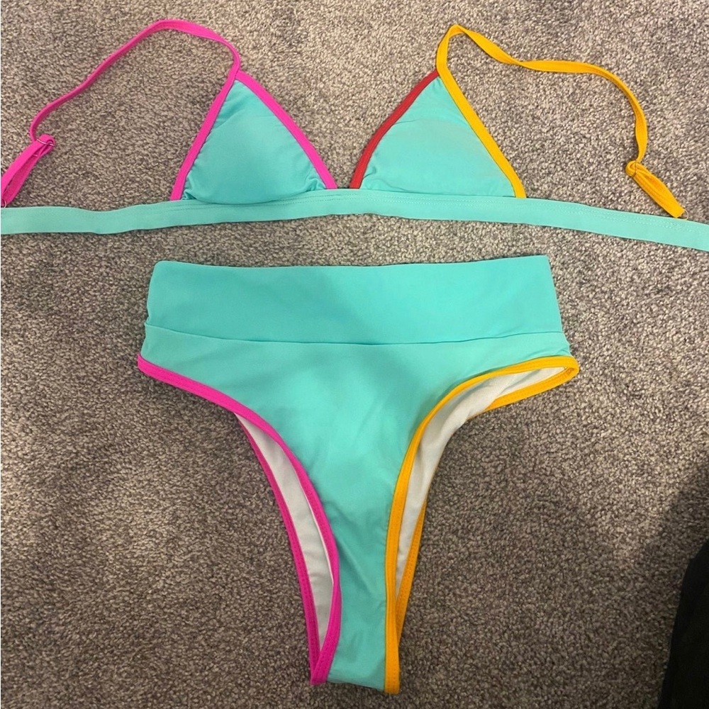 Multicolor SHEIN bikini